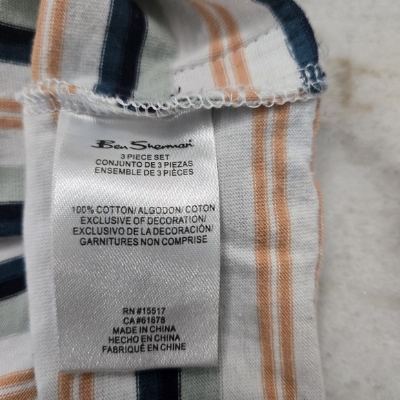 Ben Sherman 3 Pcs Set Quilted Sweatshirt 2T Boys Teal Burnt Orange Navy Blue - Picture 8 of 16